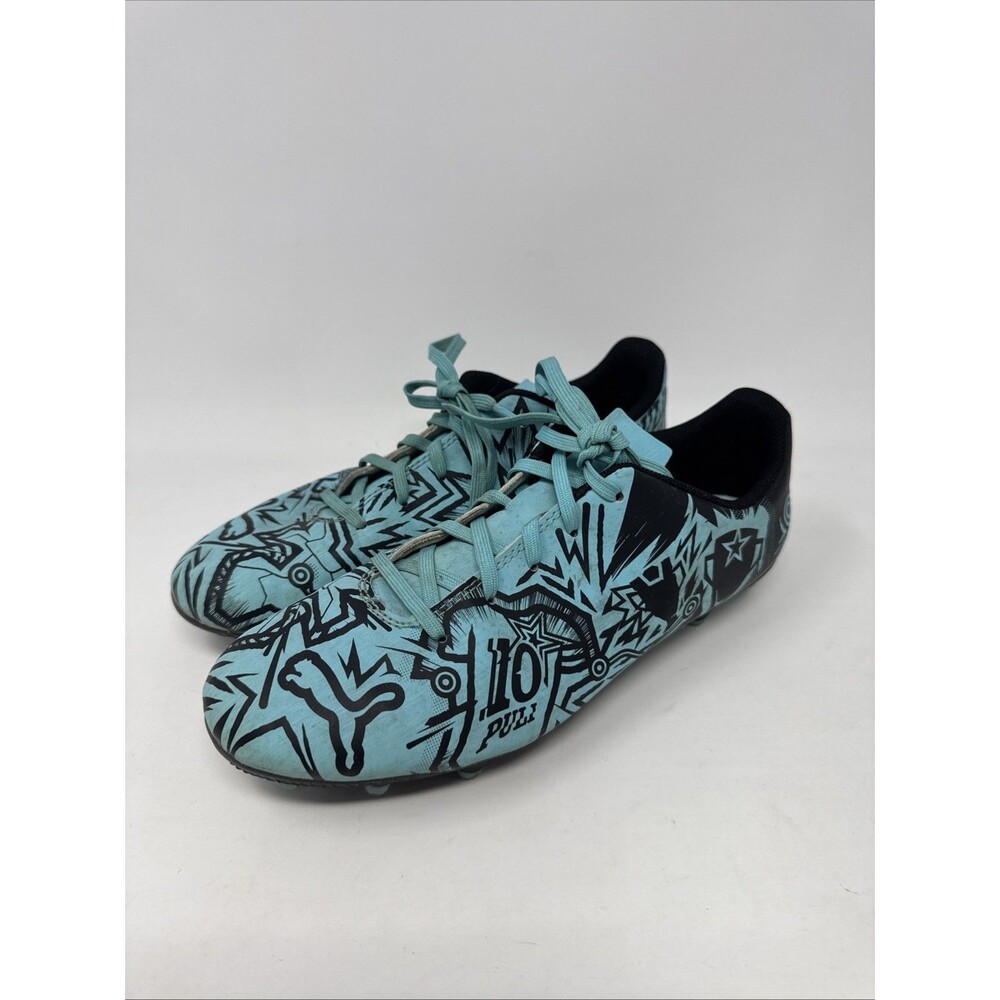 PUMA x Christian Pulisic Unisex Kids' Tacto II Size 6 Blue Soccer Cleats